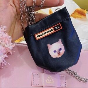 Black Cat Chain Pouch